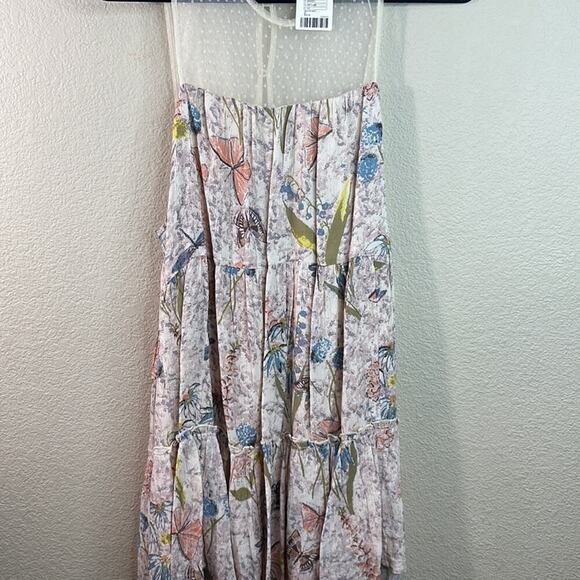 Kimchi Blue Sleeveless Mesh Floral Print Mini Dress - Picture 5 of 12